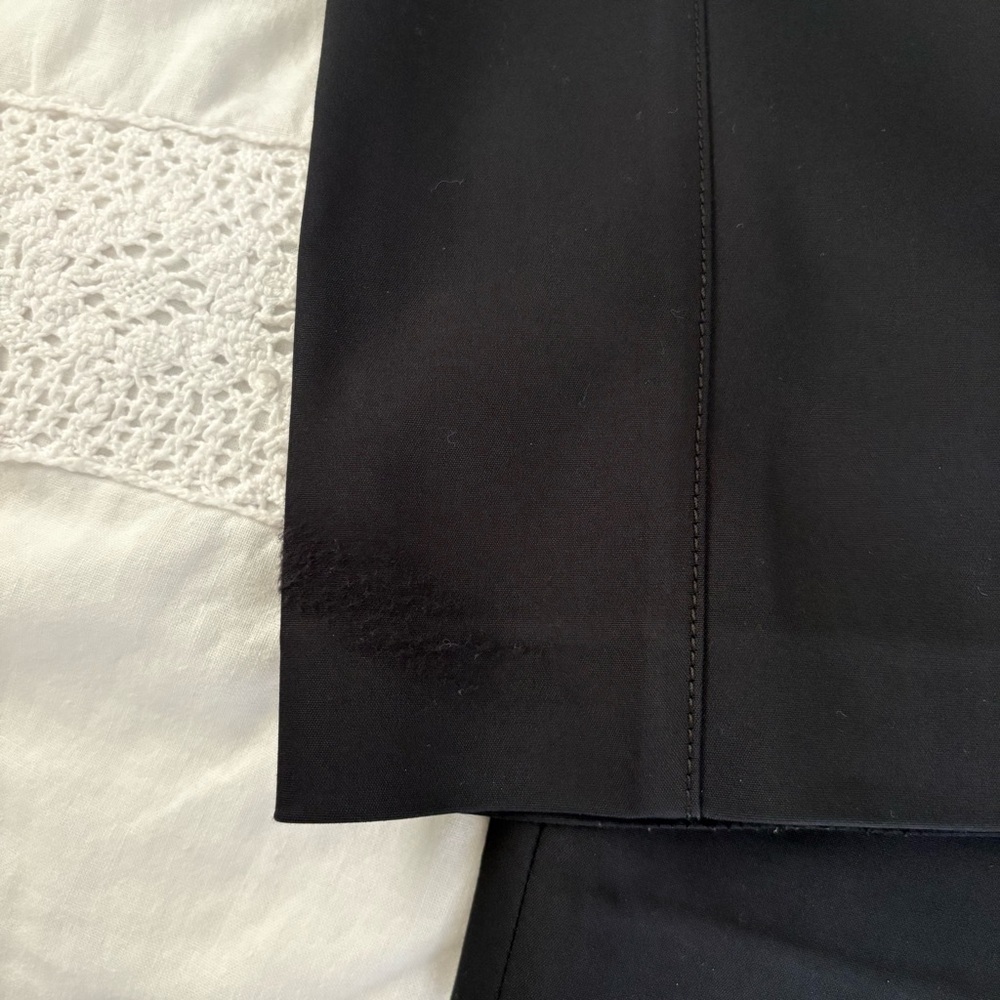 The Row sz 8 Straight Leg Pants in Black Cotton Career Luxury - Picture 4 of 10